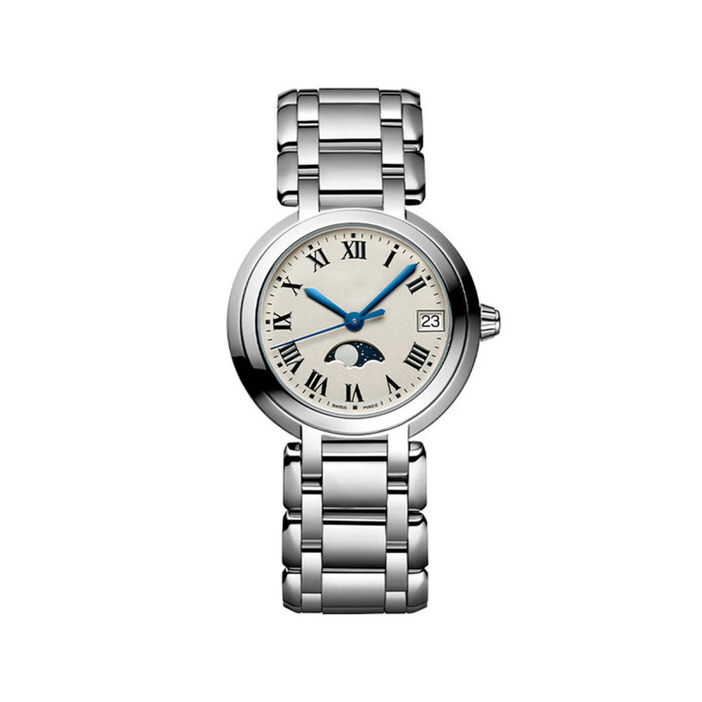 Metal Heart Moon Strap เหมาะสําหรับ Longines/Longines สายนาฬิกาสแตนเลส L8 Heart Moon Series สายเหล็ก