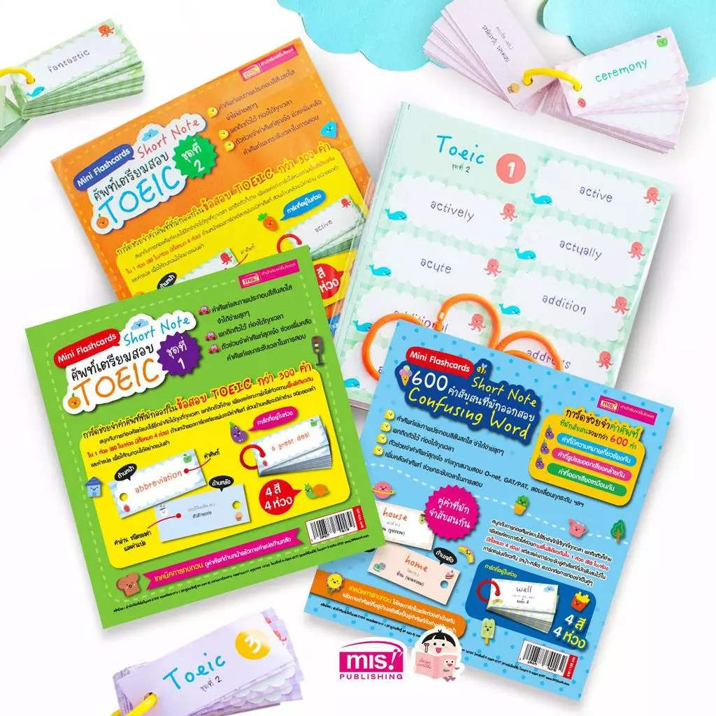 Mini Flashcards ศัพท์เตรียมสอบ TOEIC และ Confusing Word