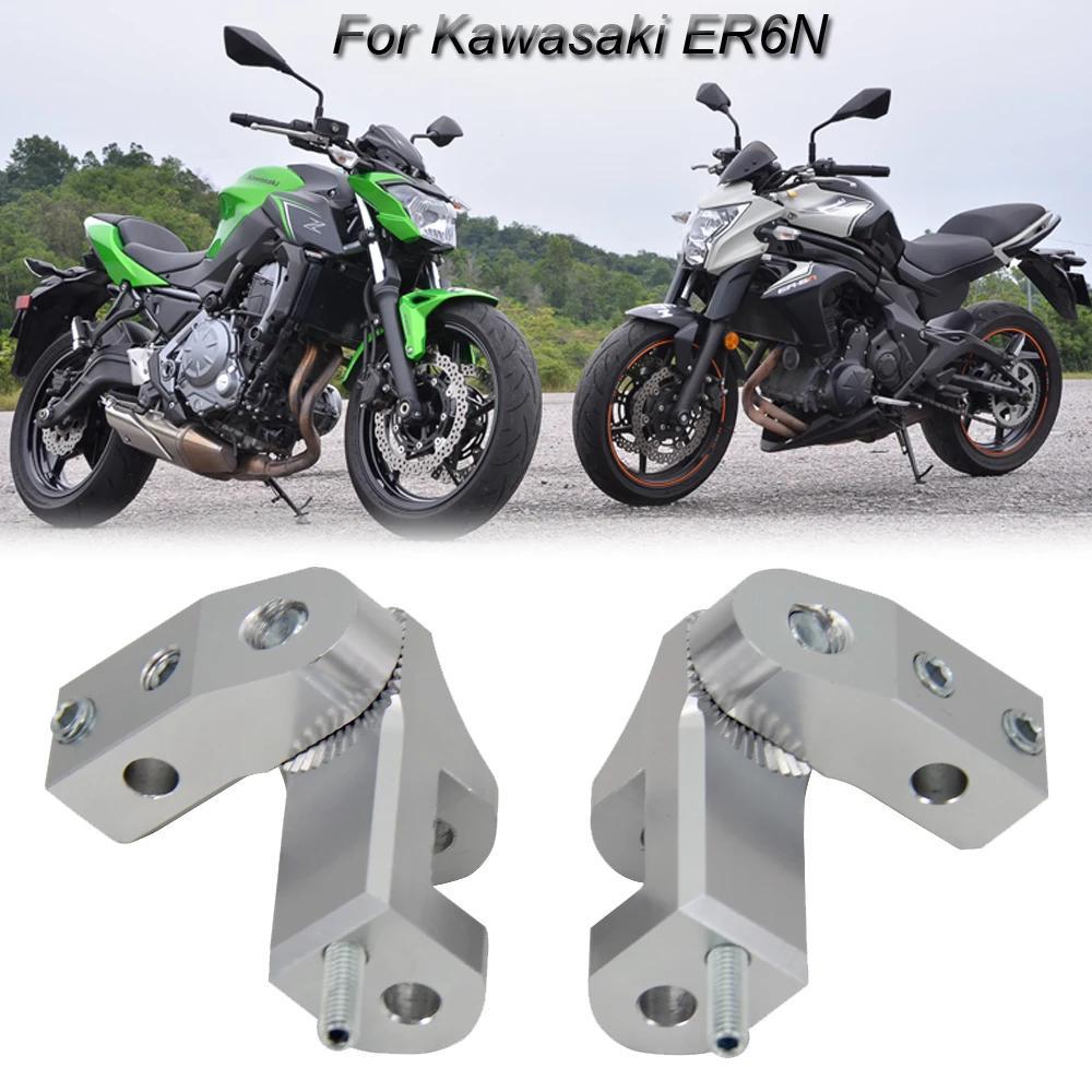 销 ใหม่หมุดเท้ารถจักรยานยนต์ผู้โดยสารพักเท้าชุดลดสําหรับ Kawasaki ER6N