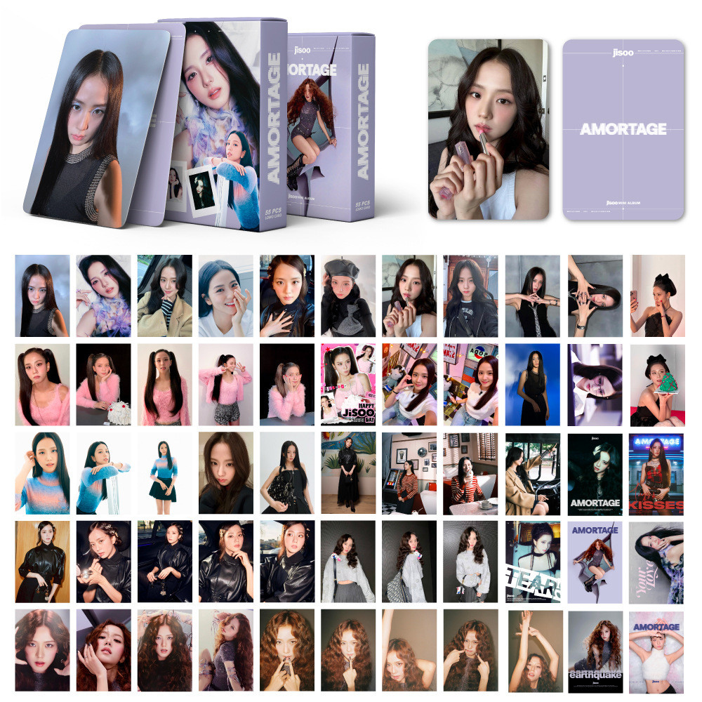 55 Kim jisoo > แผ่นดาราสินค้าพิมพ์อัลบั้ม AMORTAGE < jisoo