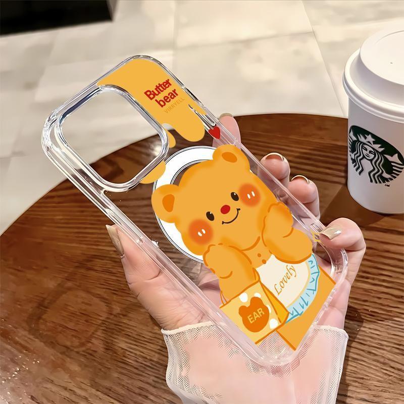 ตุ๊กตาหมีการ์ตูน Beige สไตล์น่ารัก Hug Face สําหรับ Samsung A54 A16 20ULTRA A06 A35 A56 A14 A15 10PL