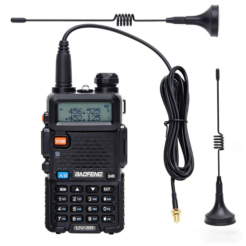 เสาอากาศวิทยุสื่อสารในรถยนต์ vhf สําหรับ quansheng baofeng 888 s uv5r uhf เสาอากาศ