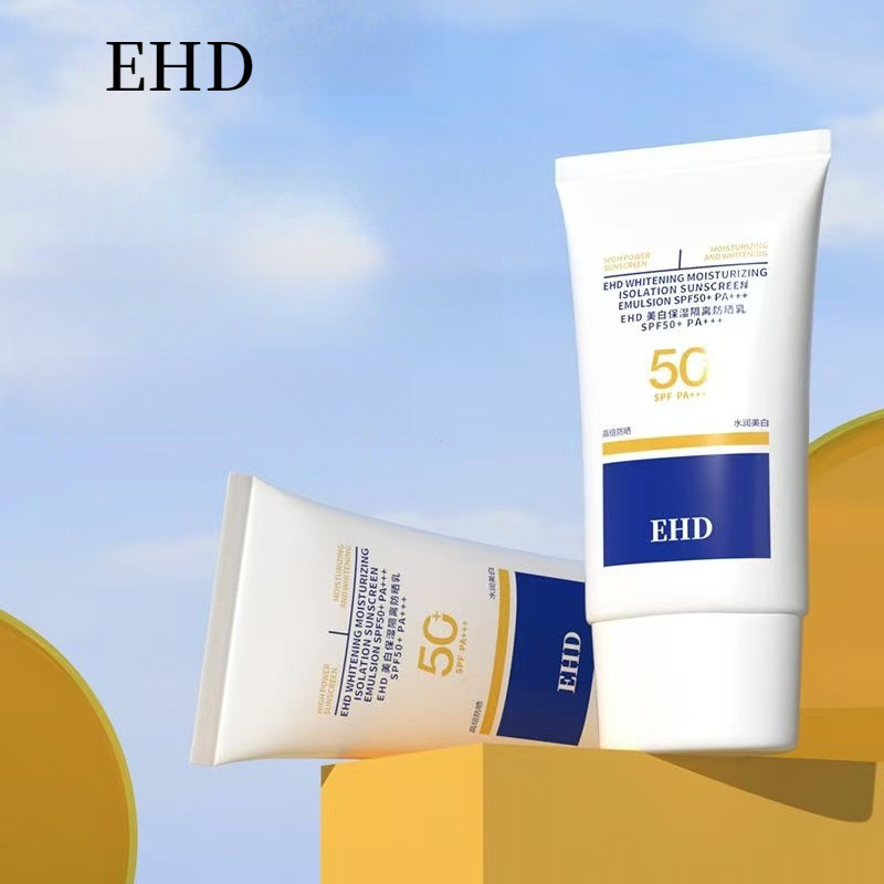 EHD ครีมกันแดดไวท์เทนนิ่ง 50x UV Protection ไวท์เทนนิ่งและ Moisturizing Persistent กันน้ํา Sweatproo