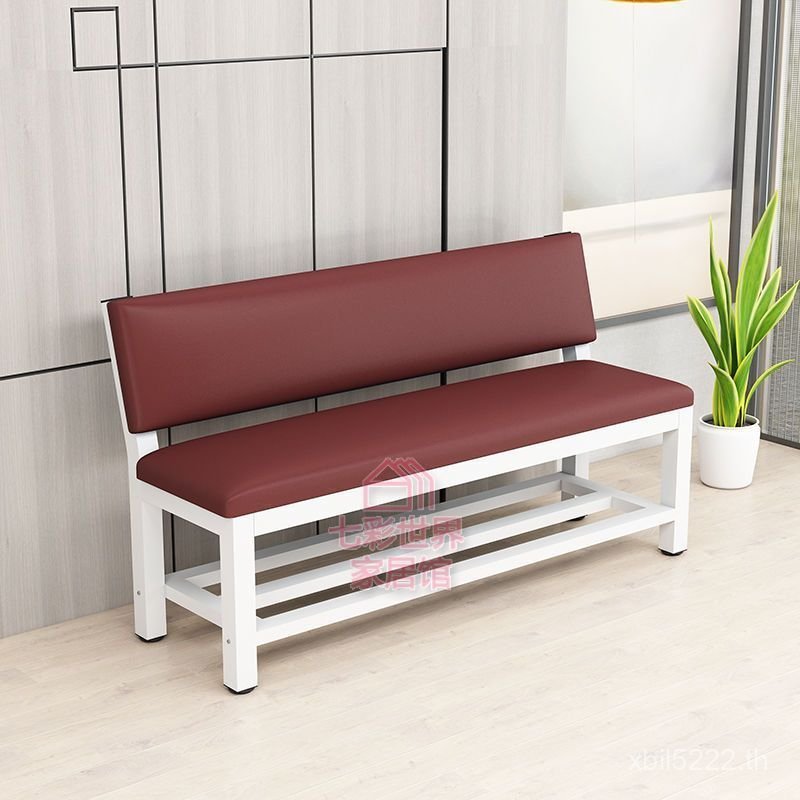Weidong Barber Shop Gym Rest Area Sofa Bench Bench Back Wall Etc. ม้านั่งหุ้มนุ่มมีพนักพิง นะ