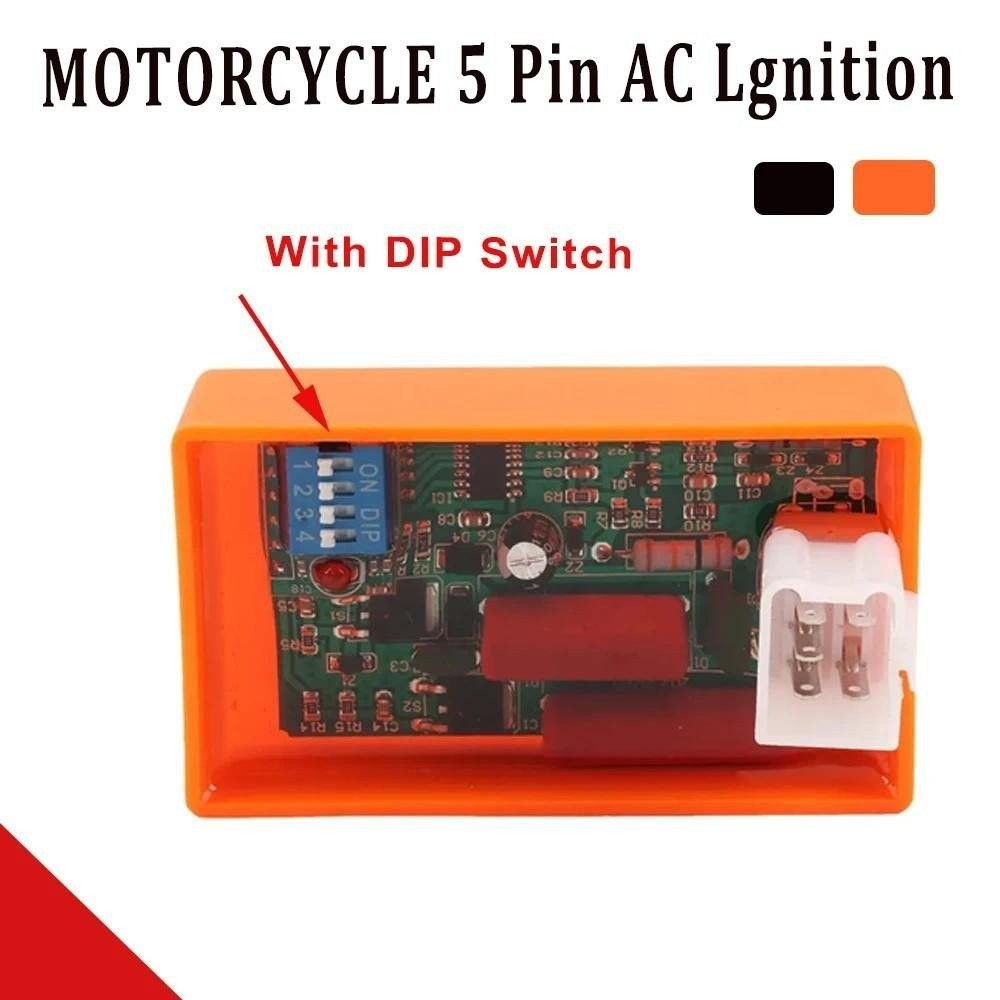5 Pin CDI พร้อม DIP สวิทช์จุดระเบิด AC MINI TR50F TR100F DAFRA SUPER100 SHINERAY XY50Q PHOENIX50 SMA