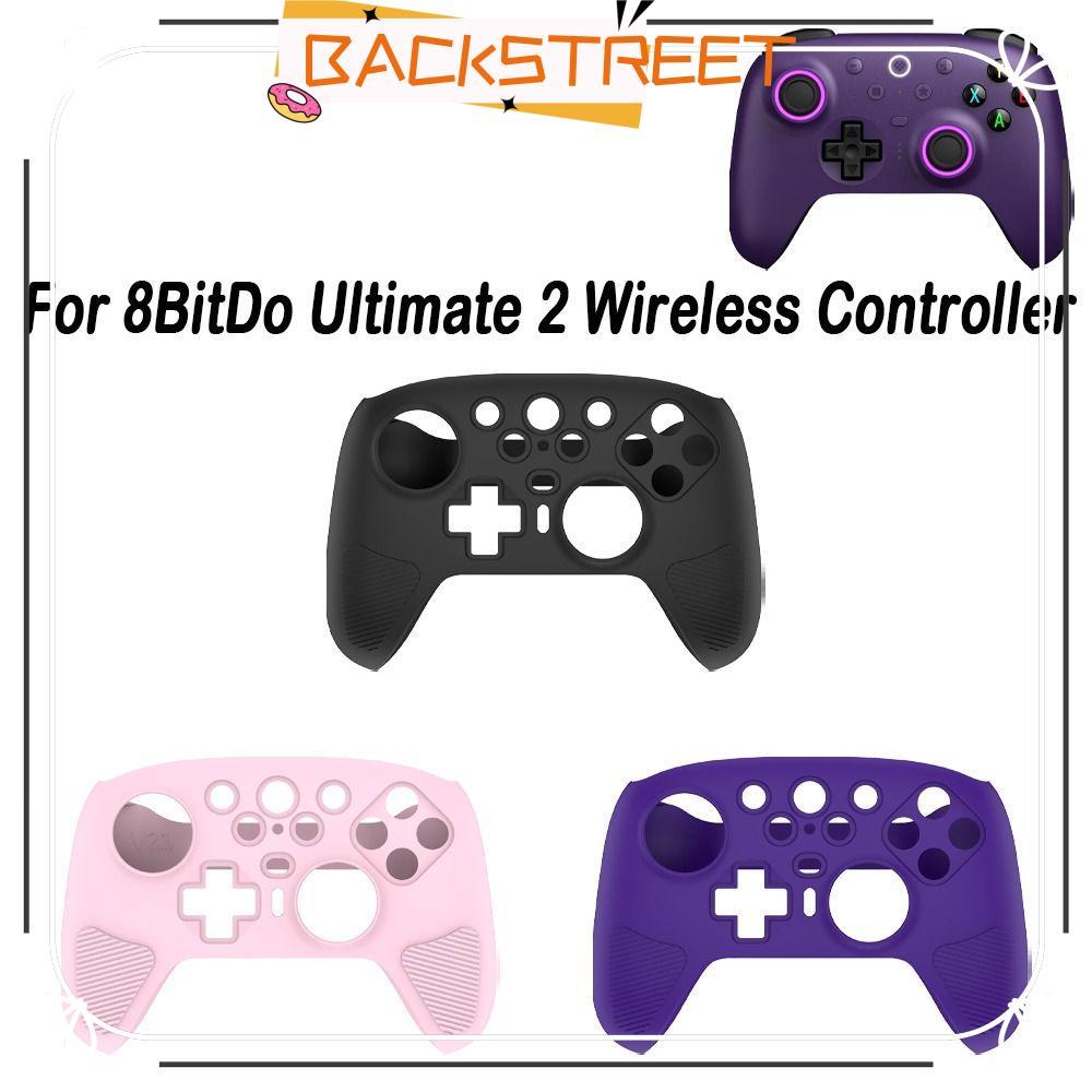 BACKSTAGE Gaming Controller ,กันกระแทกคอนโซลกันลื่นฝาครอบป้องกัน,ซิลิโคนป้องกันรอยขีดข่วนกันฝุ่น Handle Controller Shell สําหรับ 8BitDo Ultimate 2 คอนโทรลเลอร์ไร้สาย