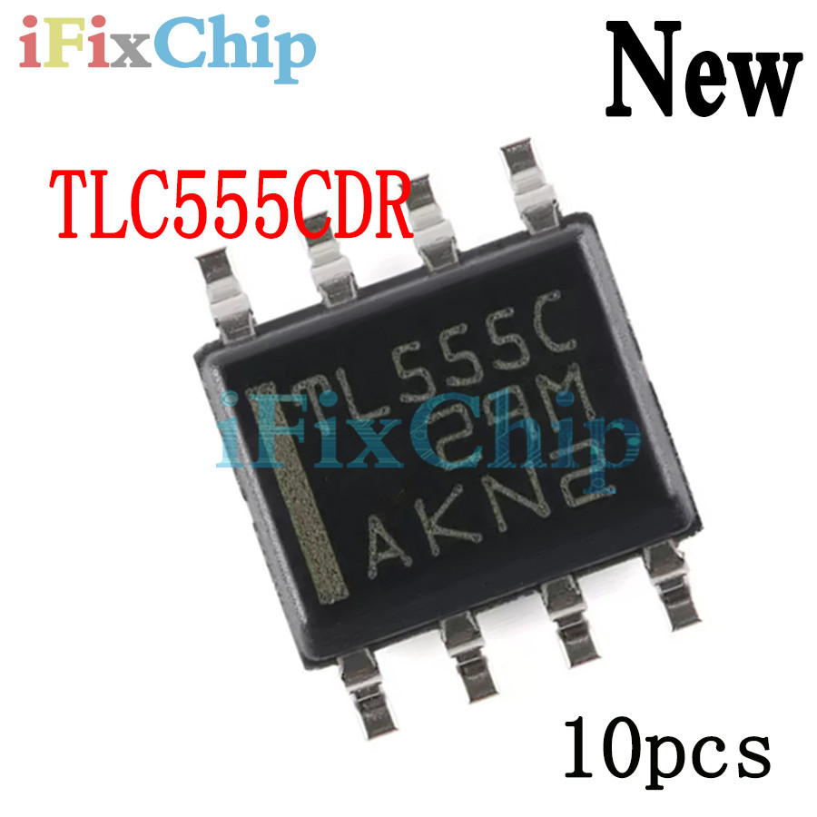 10 ชิ้น TLC555CDR TL555C SOP8 TLC555 TLC555CD ยี่ห้อใหม่