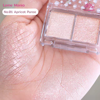 Canmake Lame Mania 2.7g แคนเมค กลิตเตอร์อายแชโดว์ 2 เฉดสีในตลับเดียว.