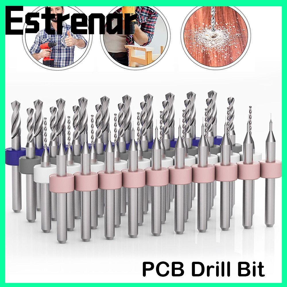 ESTRENAR Mini CNC เจาะ Bit Punch เครื่องมือ PCB Twist เจาะไม้ CNC เจาะคาร์ไบด์ CNC Milling Cutter