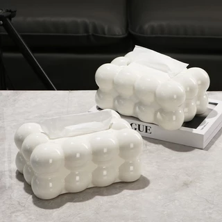 Novvia กล่องทิชชู่ กล่องใส่ทิชชู่มินิมอล กล่องใส่กระดาษทิชชู่ TISSUE BOX ของตกแต่งบ้าน กันฝุ่น กันน้ำ