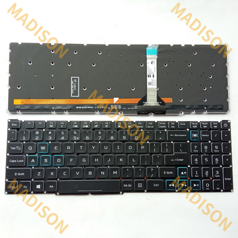 สําหรับ Acer Predator Helios 300 PH315-53 PH315-54 n18i3 n20c3 US RGB backlit คีย์บอร์ด PH317-54