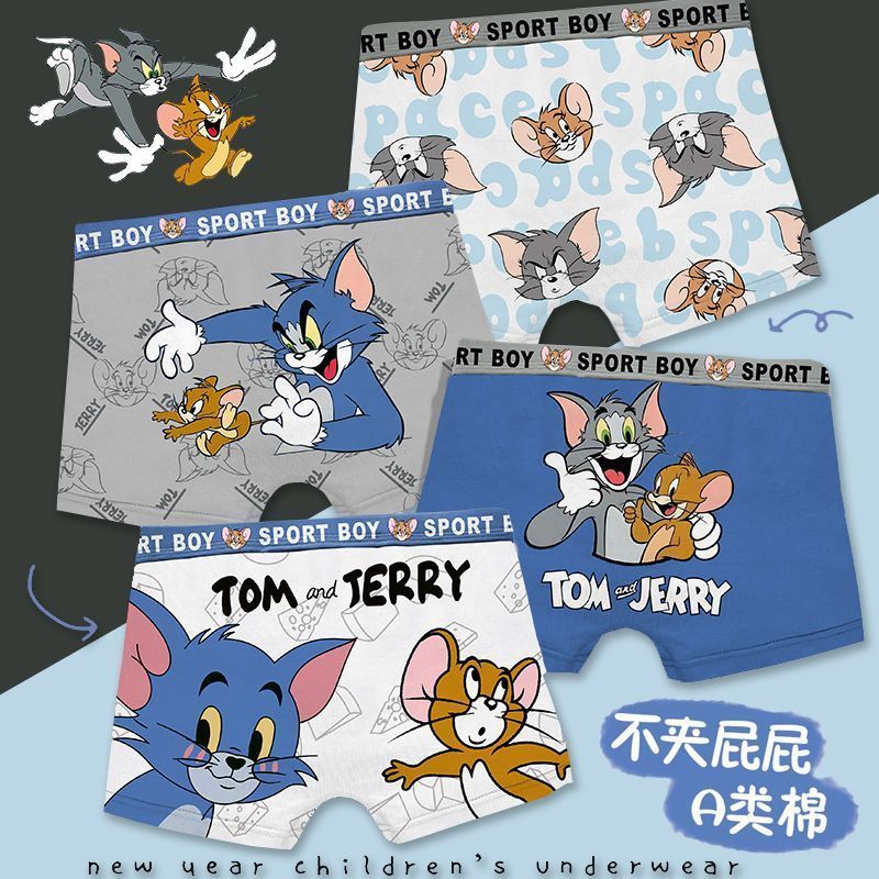 ชุดชั้นในชายสำหรับเด็กและการ์ตูน ทำจากผ้าฝ้ายคุณภาพดี เหมาะสำหรับLittle Boys และBig Kids Boxer Briefs