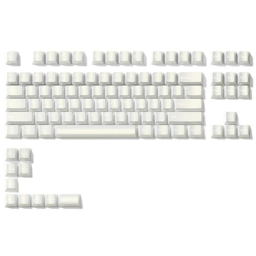 XVX Pearlescent White Keycaps โปรไฟล์เชอร์รี่ Dye-sub PBT Keycap 97 คีย์