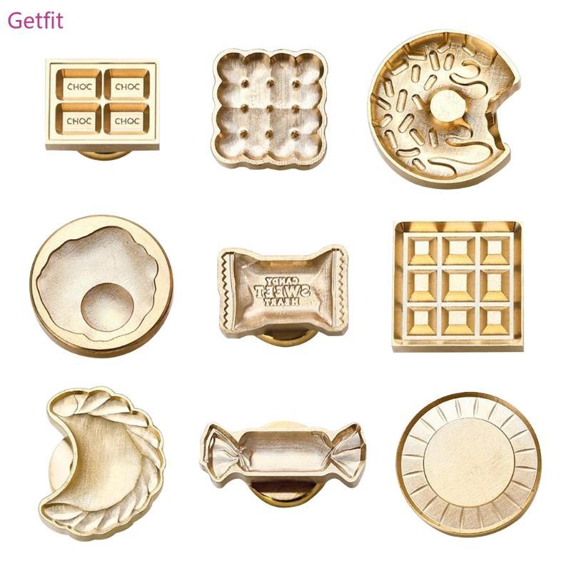 GETF Seal Wax Stamps Head ทองเหลืองรูปแบบขนมหวานสําหรับ DIY Sealling Wax Stamp สมุดภาพ
