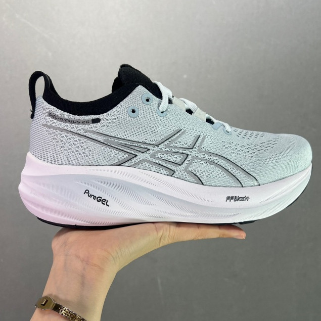 Gel-Nimbus 26 รองเท้าวิ่งผู้ชาย Gel-Nimbus 25 รองเท้ากีฬากันกระแทกน้ําหนักเบา ERSV