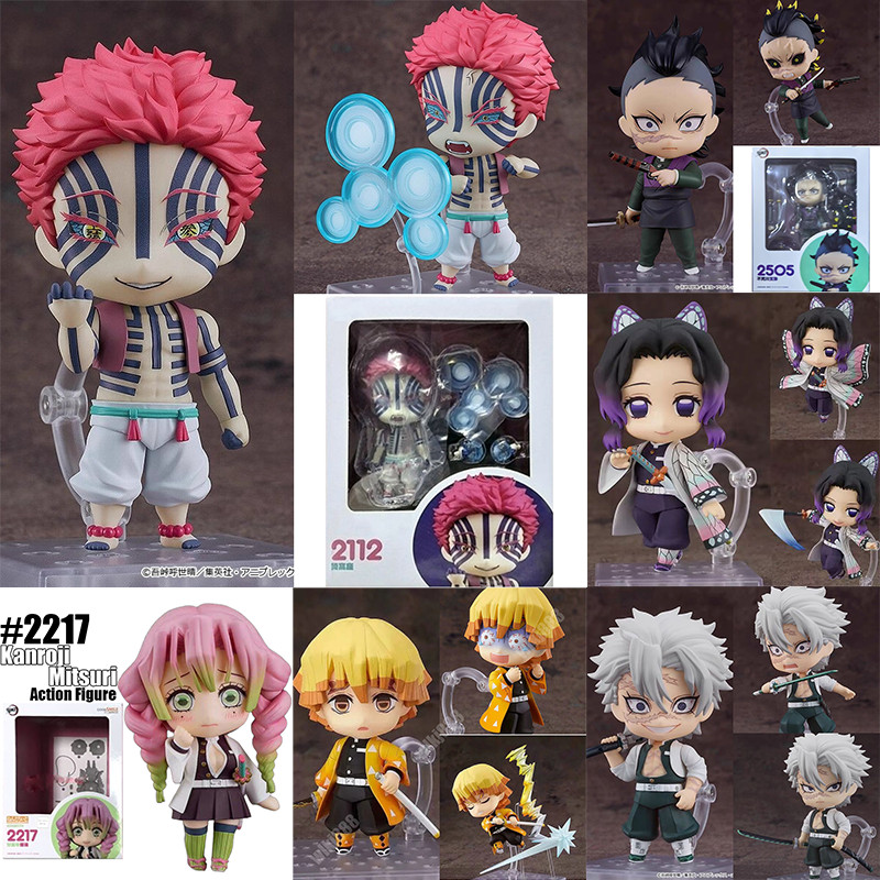 Nendoroid Demon Slayer Action Figure Akaza 2112 รุ่นเคลื่อนย้ายได้รูปของเล่นสะสม