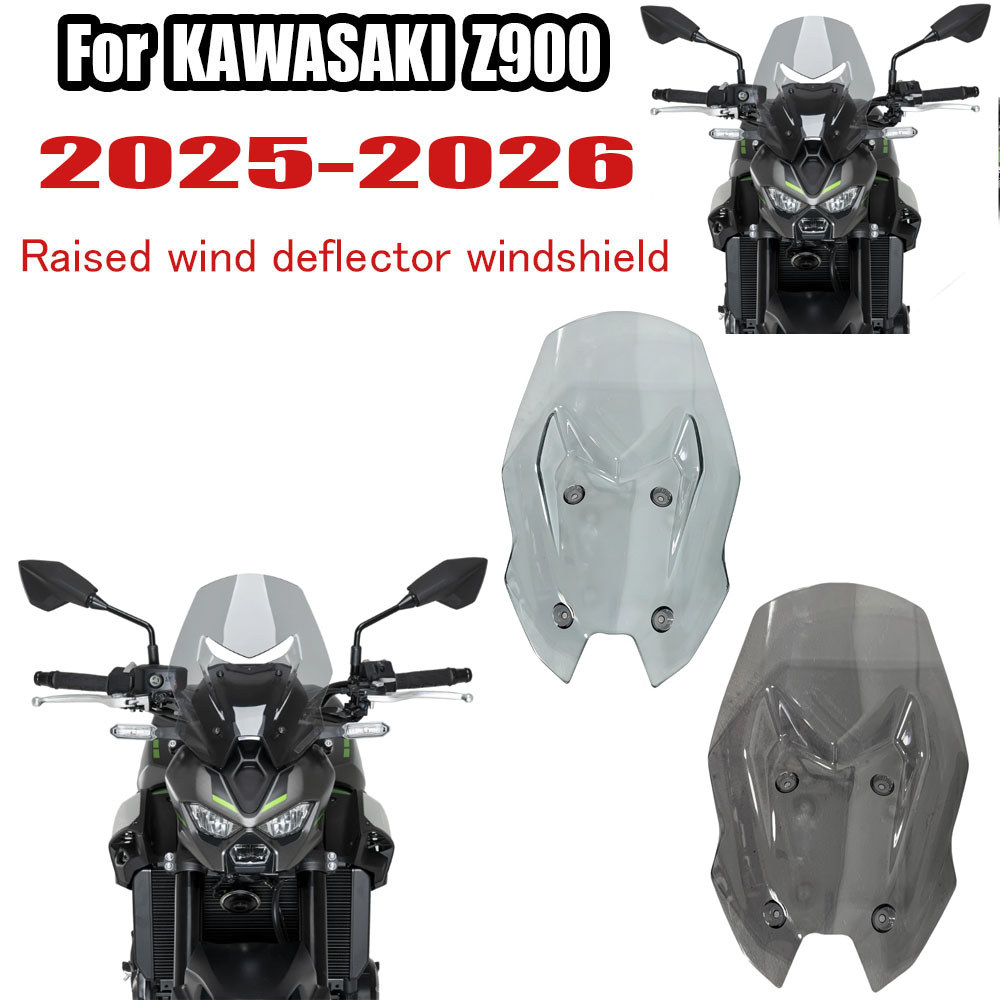 Z900 SE ด้านหน้ากระจก Visor & สปอยเลอร์สําหรับ Kawasaki Z900 / Z900SE 2025-2026 รถจักรยานยนต์ Wind Deflector Fairing Shield