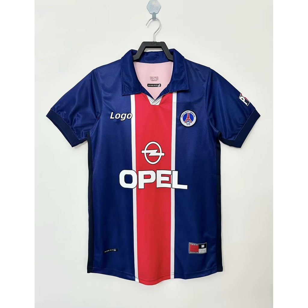 PSG 1998/99 Retro Edition Mens Home Short Sleeve Football Jersey Shirt