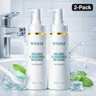 WSMM ยาสีฟันแบบปั๊ม150g *2 กลิ่นมิ้นท์หอมสดชื่น สะอาด อ่อนโยนต่อช่องปาก ใช้ง่ายกดปุ๊บพร้อมใช้