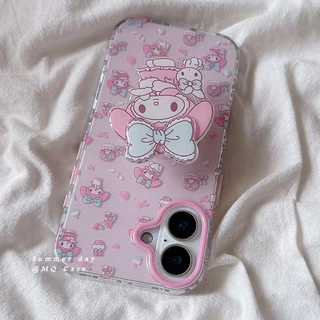 การ์ตูนเคธีแมวเมโรตี้โบว์น่ารักกราฟิติ เคส IPhone 17 11 15 13 14 16 12 Pro Max Air 7Plus X XR 6 8 15 16 14 Plus XS Max