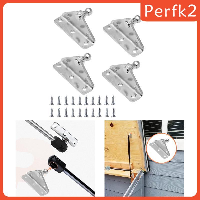 [Perfk2] 4 ชิ้น, 10 มม. Ball Stud Mount Brackets, Professional, L Type Mount Brackets, Gas Strut Mou