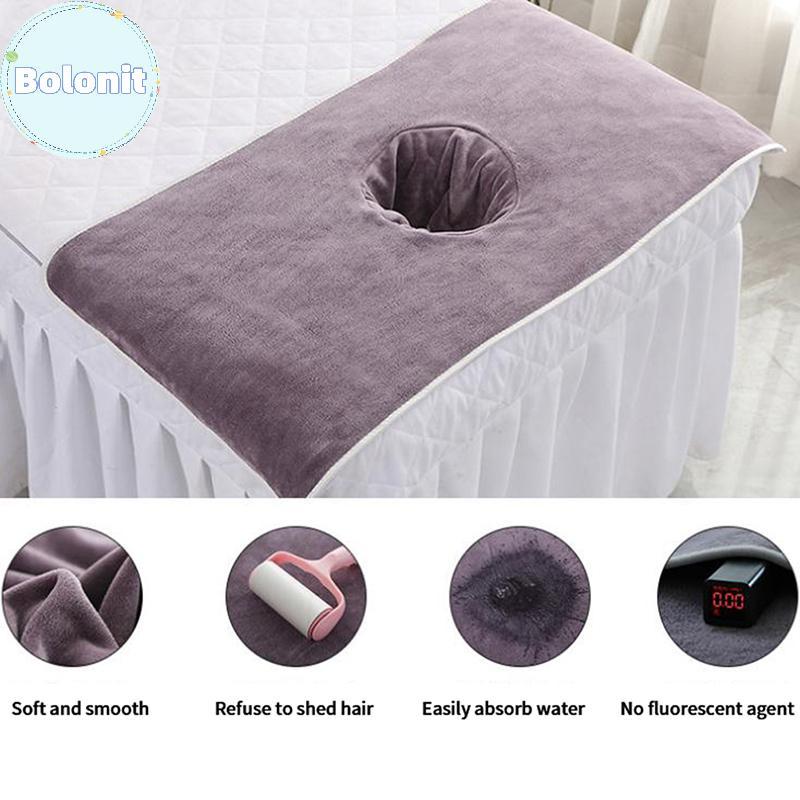 Bolonit 40*80 ซม.หนา Beauty SPA โต๊ะนวด Planking Face Towel พร้อมเตียงหลุม TH