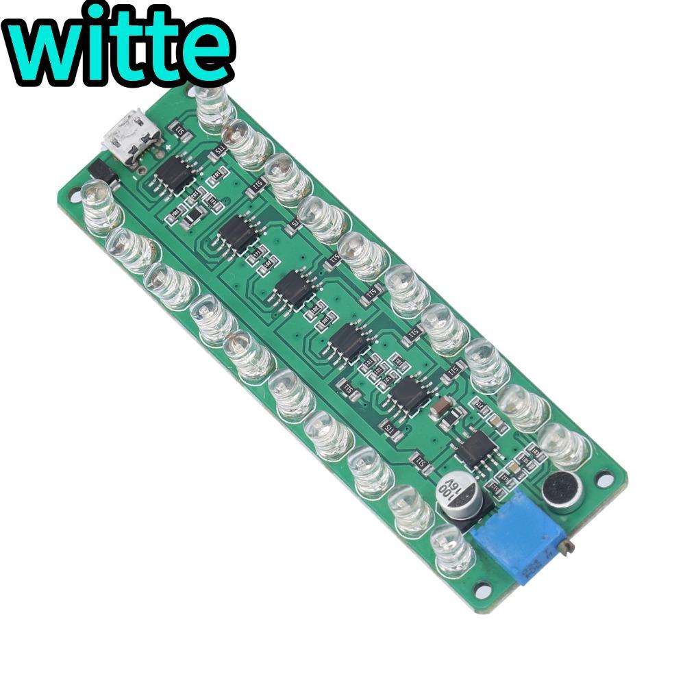 WITTE VU Meter,จอแสดงผล LED ย้อนกลับการเชื่อมต่อป้องกัน LED VU Meter, LED ระบุควบคุมเสียง Melody Lig