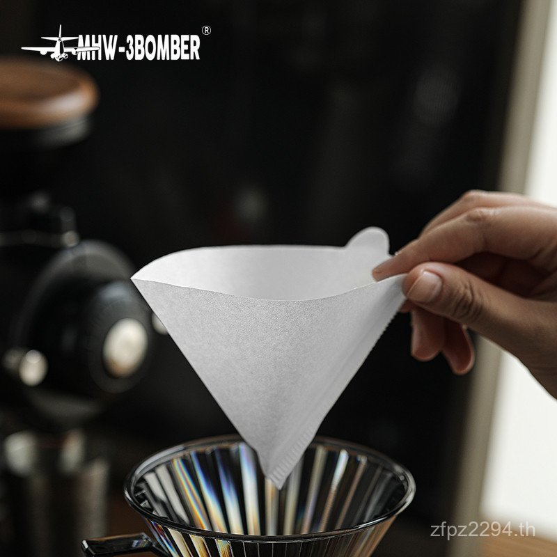 Universal Coffee Hand Brew Conical Bomber Log Pulp กระดาษกรองประเภทหยด V60 7I1U