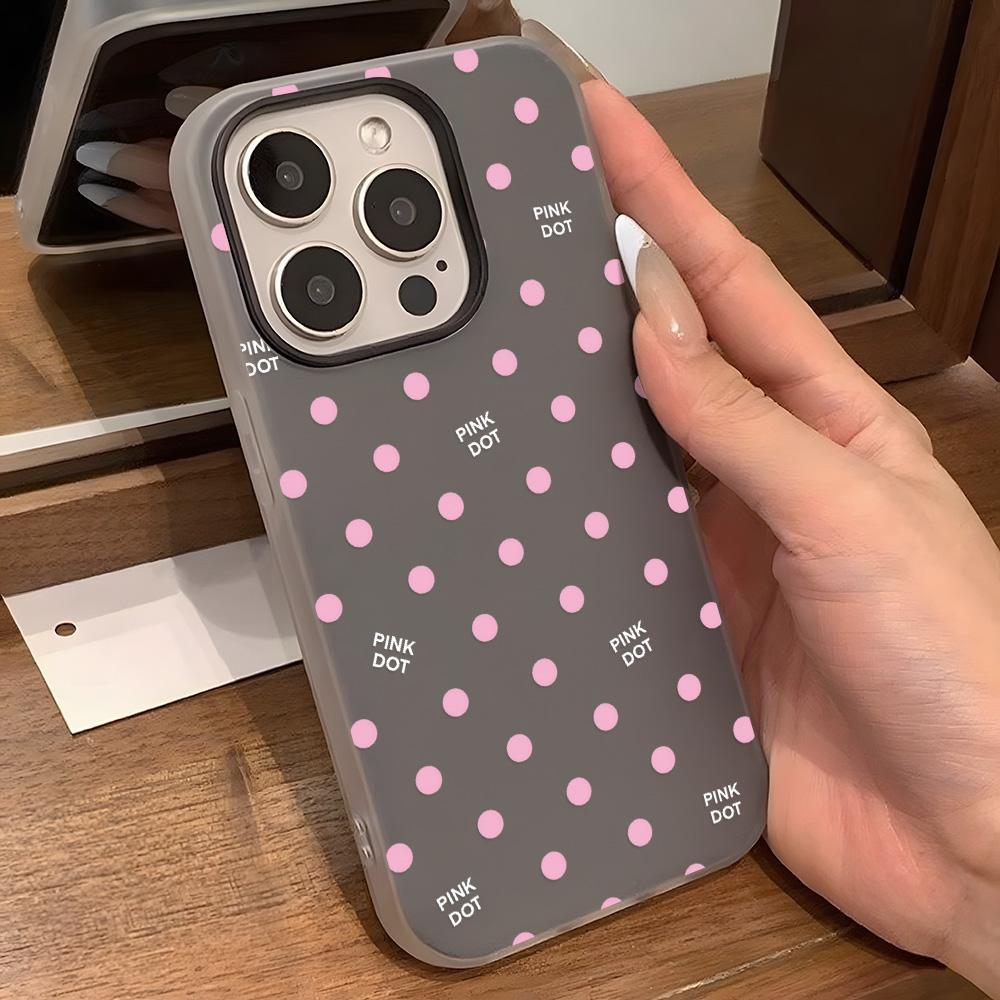 Pink Dot 2in1 เคสFor Samsung A56 A16 A17 A07 A05S A06 A55 A54 A15 S25 ULTRA S24 FE A35 S23 A36 A34 A53 A26 TPU PC