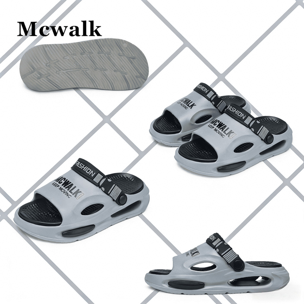 MCWALK แบบคลาสสิค รองเท้าแตะผู้ชาย การป้องกันการลื่น รองเท้าแตะภูเขากลางแจ้ง