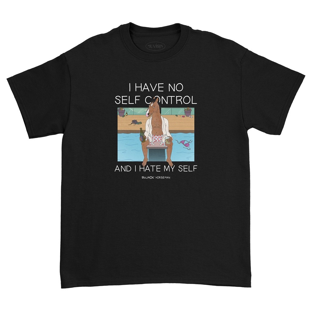 KATUN BoJack Horseman TV Series เสื้อยืดผ้าฝ้ายภาพยนตร์ S-XXL