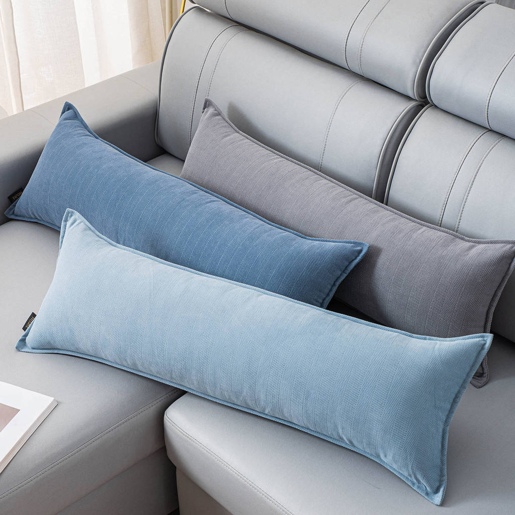 เบาะหลังยาวหมอนโซฟาเบาะห้องนั่งเล่นหมอนข้างเตียงพนักพิงศีรษะรูปสี่เหลี่ยมผืนผ้าเสื่อทาทามิหมอนเอวเอว