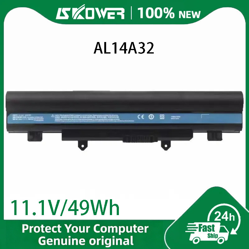 เหมาะสำหรับเอเซอร์ E5-572G 472G E5-571G 471G 511G AL14A32 แบตเตอรี่โน้ตบุ๊คเอเซอร์ al14a32