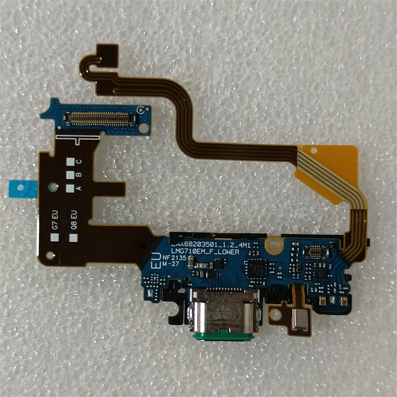 แท่นชาร์จ USB พอร์ตเชื่อมต่อชิ้นส่วน Flex สําหรับ LG G7 ThinQ G710 G710EM G710VM G710N อะไหล่