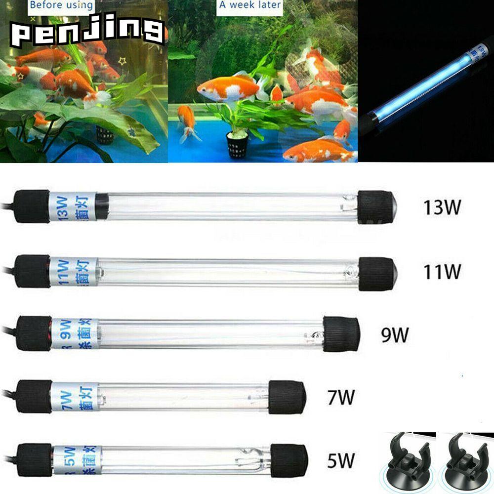 PENJING Aquarium Submersible UV Light Clean Home 110 V/220 V กันน้ําฆ่าเชื้อ Light