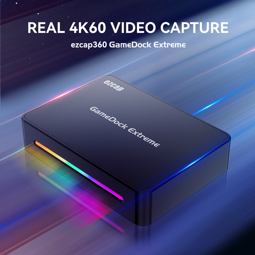 Ezcap360 4K60Hz 1080p120 บันทึก HDMI USB การ์ดจับภาพวิดีโอสายไมค์สําหรับการบันทึกสตรีมมิ่งสด