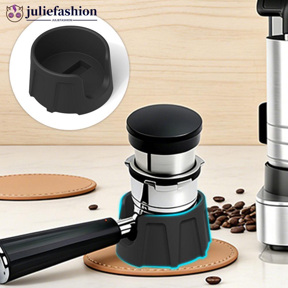 JULIEFASHION ซิลิโคน Tamper MAT Non Slip มุมบาร์ MAT Portafilter ผู้ถือ Tamping Station ใช้งานร่วมกั