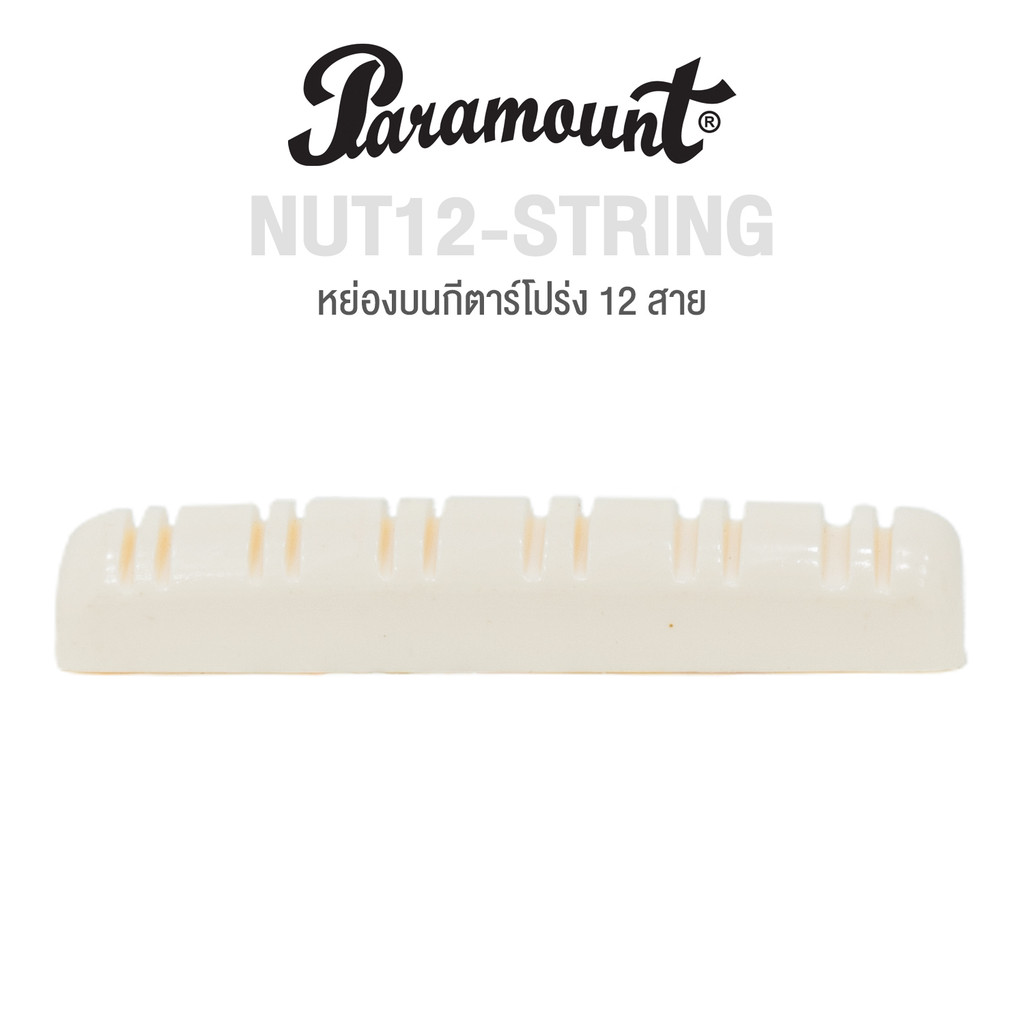 Paramount หย่องบนกีตาร์โปร่ง หย่องบนกีตาร์ 12 สาย รุ่น NUT12-STRING  (หย่องกีตาร์, 12-String Guitar Nut )