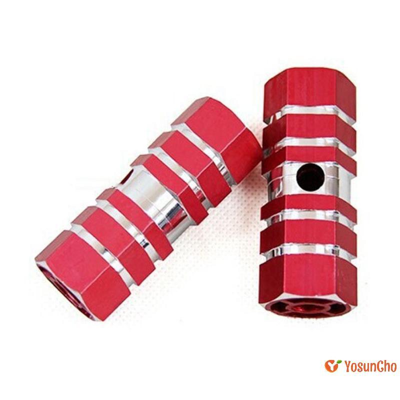 YosunChoker อะไหล่จักรยาน 2 ชิ้น อลูมิเนียม M TB หมุดเท้าเหยียบที่ลื่นสำหรับด้านหน้าและหลัง พร้อมโซคละใหม่