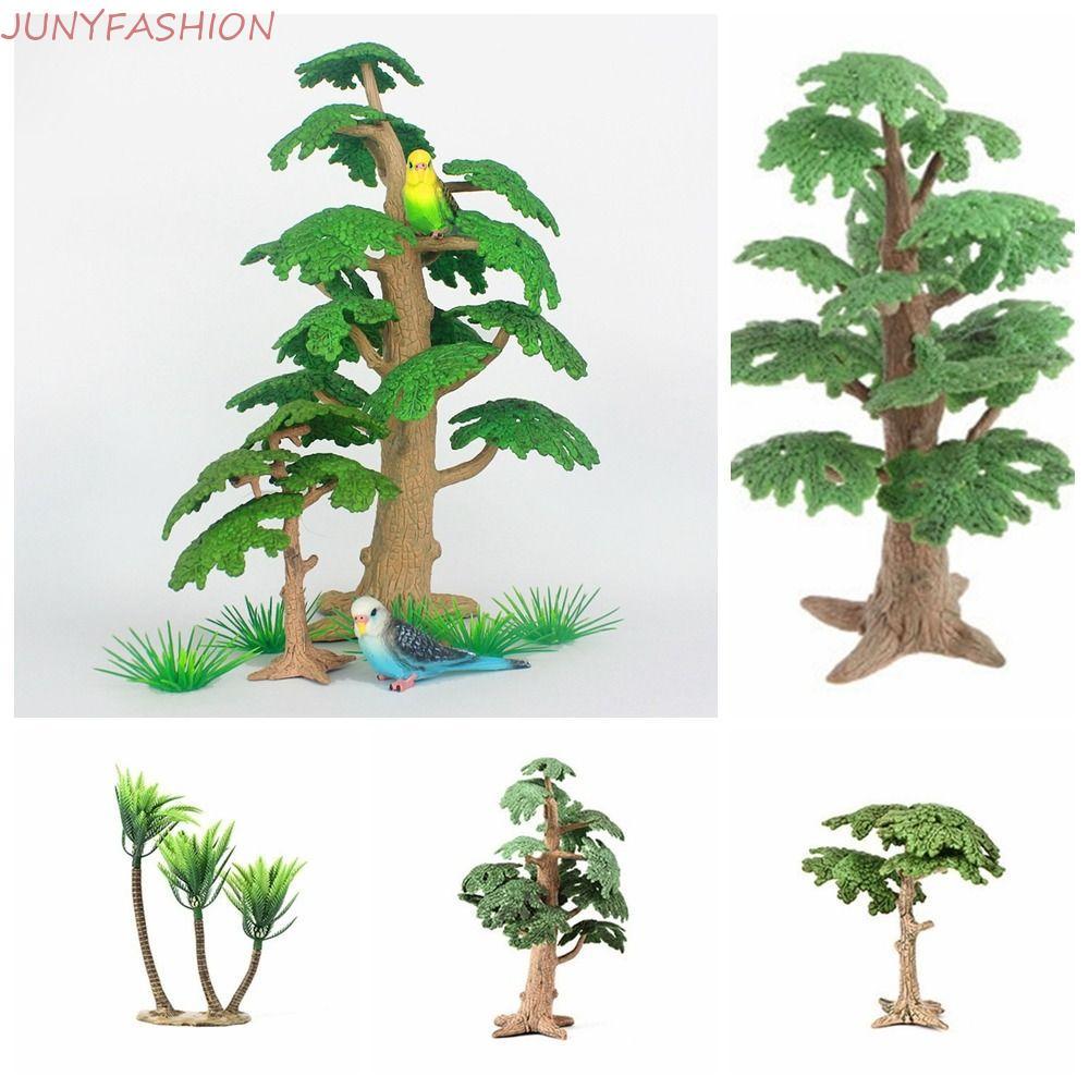 JUNYFASHION จําลอง Cypress, Cypress Pine Trees Coconut Tree, พืชนิเวศวิทยาพลาสติก Vivid Mini ภูมิทัศ