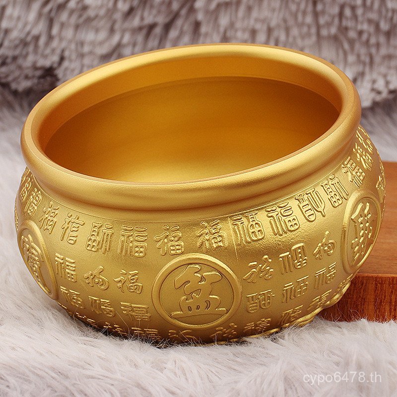 Cornucopia Fu ทองแดงตกแต่งสํานักงานโลหะ Feng Shui ขายร้อนร้อยหม้อเดสก์ท็อปหัตถกรรมทองเหลืองดูพื้นที่