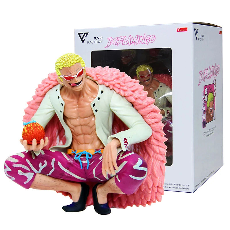 15 ซม.อะนิเมะ One Piece ตัวเลข Oka Shichibukai Donquixote Doflamingo Action Figure PVC Collection Gk