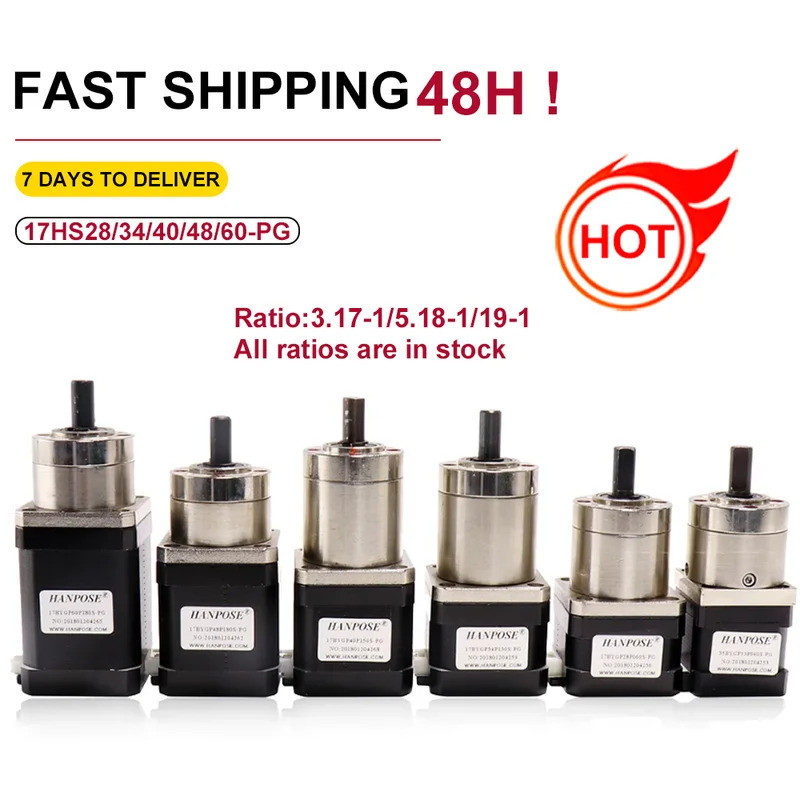Stepper Motor Nema 17 เกียร์ดาวเคราะห์เกียร์อัตราส่วนทั้งหมด 17HS4401S 6401S 8401S มอเตอร์สําหรับ 3D
