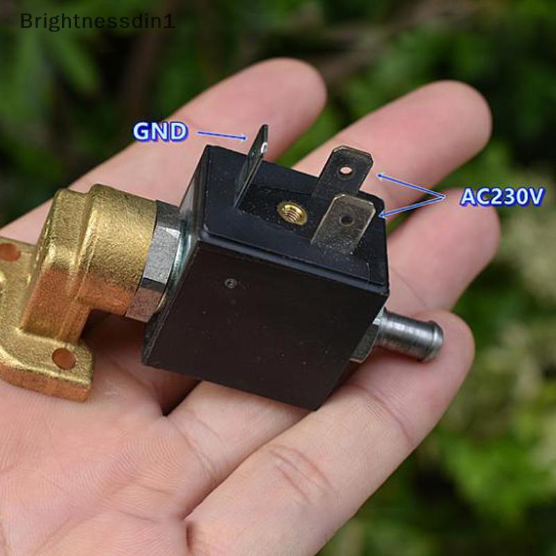 [Brightnessdin] 9000BH AC230V 2-Position 3-Way Electric Brass Solenoid Valve ปกติปิดประเภทสําหรับเคร