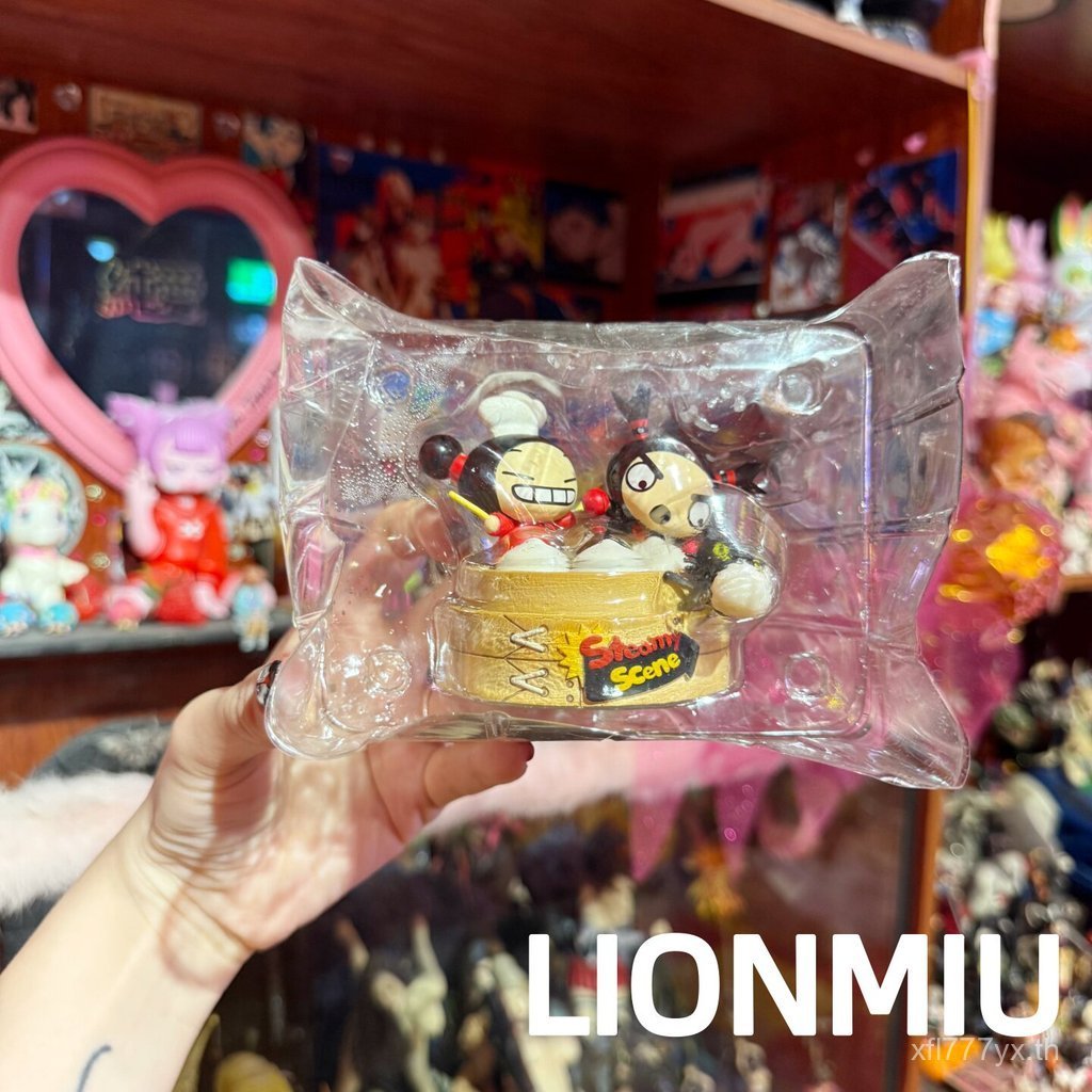 ยี่ห้อใหม่สินค้าเก่า PUCCA คลาสสิก Retro จีนตุ๊กตา Xiaolongbao เครื่องประดับคอลเลกชันของเล่น