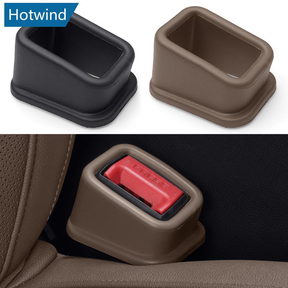 HW ภายในรถที่นั่งเข็มขัดสล็อต Fixer หัวเข็มขัดความปลอดภัยเข็มขัดล็อค Fixing Anti-Slip ผู้ถือซิลิโคน 