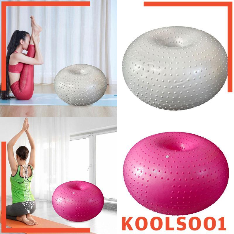 [Koolsoo1] Donut Ball ลูกบอลออกกําลังกายที่นั่งยืดหยุ่น 21265 นิ้ว Stability Ball ลูกบอลโยคะสําหรับ