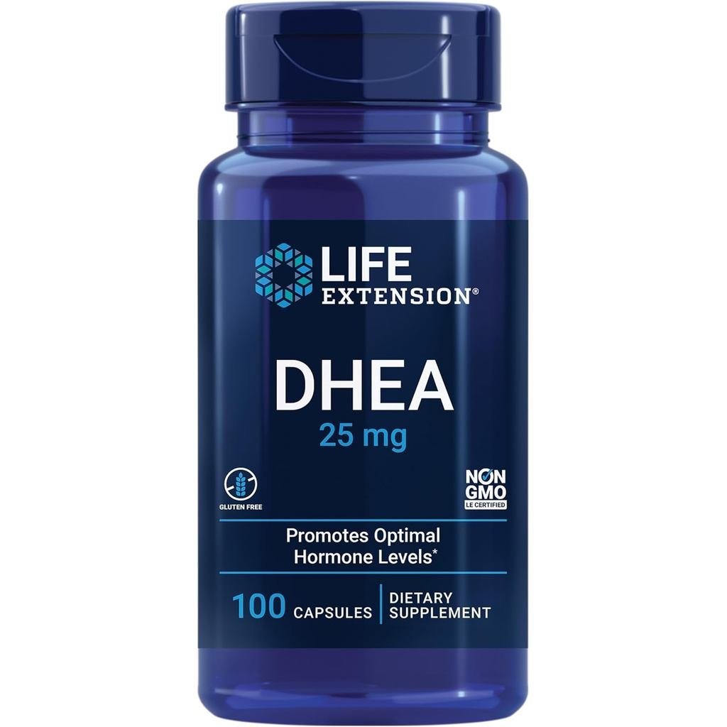 Life Extension Lithium Battery 1000 mcg and DHEA 25 mg - Brain health、Anti-Aging、Longevity、Immune an