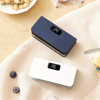 (เวลา) เครื่องซีลถุงพลาสติกขนาดเล็ก 2 In1 เครื่องซีลปากถุงความร้อนแบบพกพา Paage Sealer หกหน้าจอจอแสดงผลเครื่องซีลความร้อน (TH)