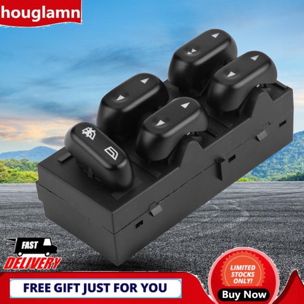 Houglamn Houglamn KIMISS สวิทช์กระจกไฟฟ้ารถยนต์พลาสติก ABS สีดำไฟฟ้าชุดควบคุมสำหรับ F150 2002-2008 C